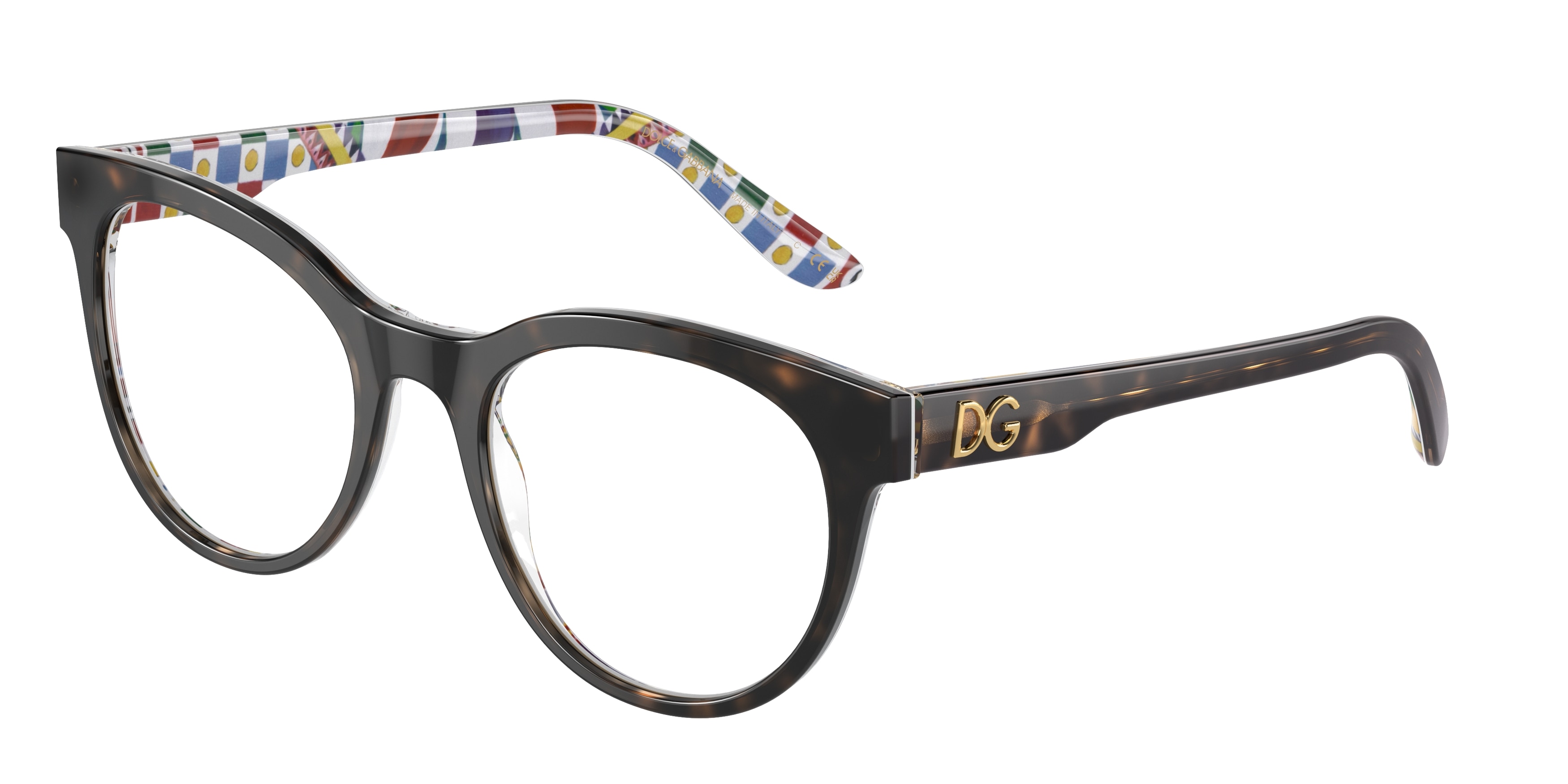Dolce & Gabbana Woman DG3334  3217 Vista frames Acetate Turtle Transparent Pantos Normal-image